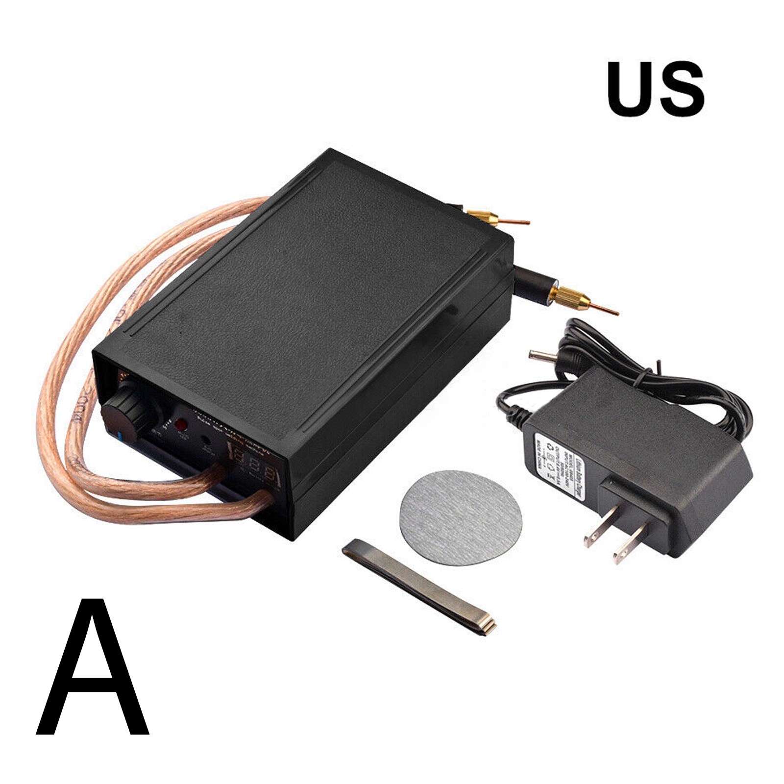 8000W Mini Spot Welder Machine DIY Kit Battery Spot Welding Pen Tools Black NEW