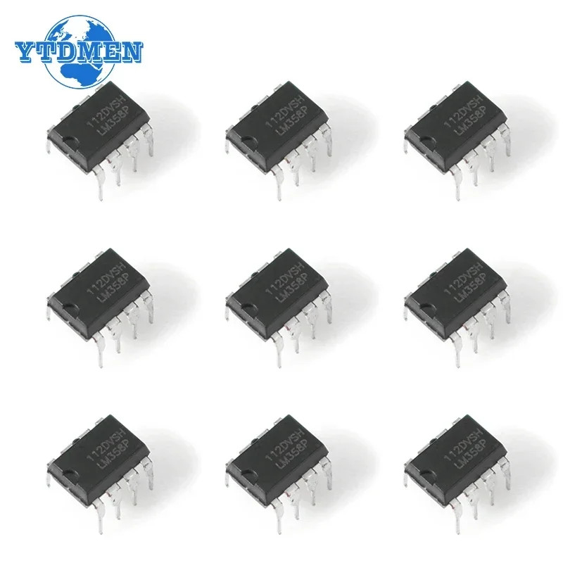 20/50PCS LM358P DIP-8 Op-Amp 3-32V Short Circuit Protection Dual Supply LM358 US