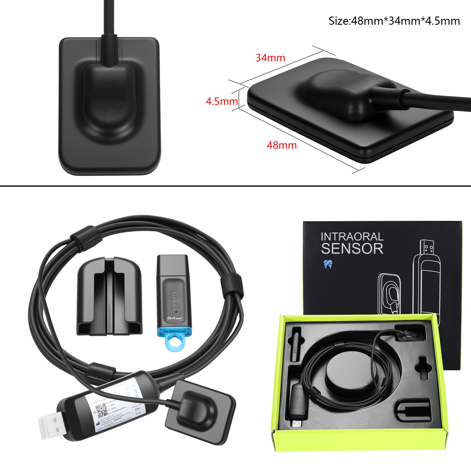 Dental X-Ray Holder Digital Xray Sensor Imaging System 2.0 Size Sensor Holder
