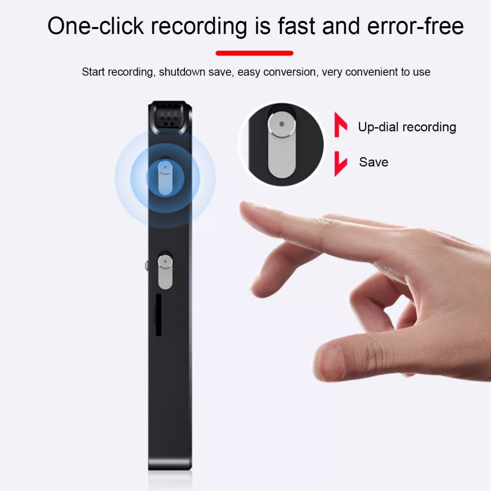 128GB Voice Recorder with OLED Screen – HD Voice Activated Recorder & MP3 Player