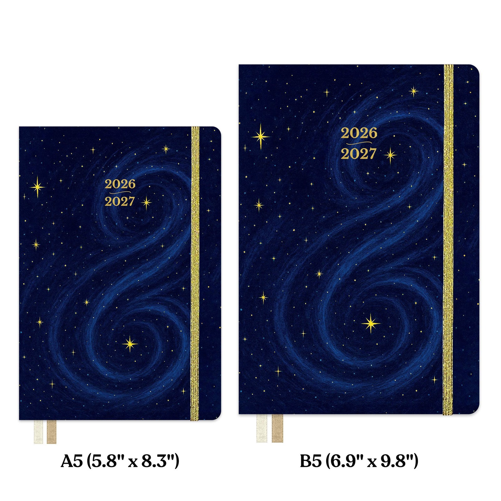 2026-2027 Mid-Year Monthly Weekly Softbound Planner August Start Agenda