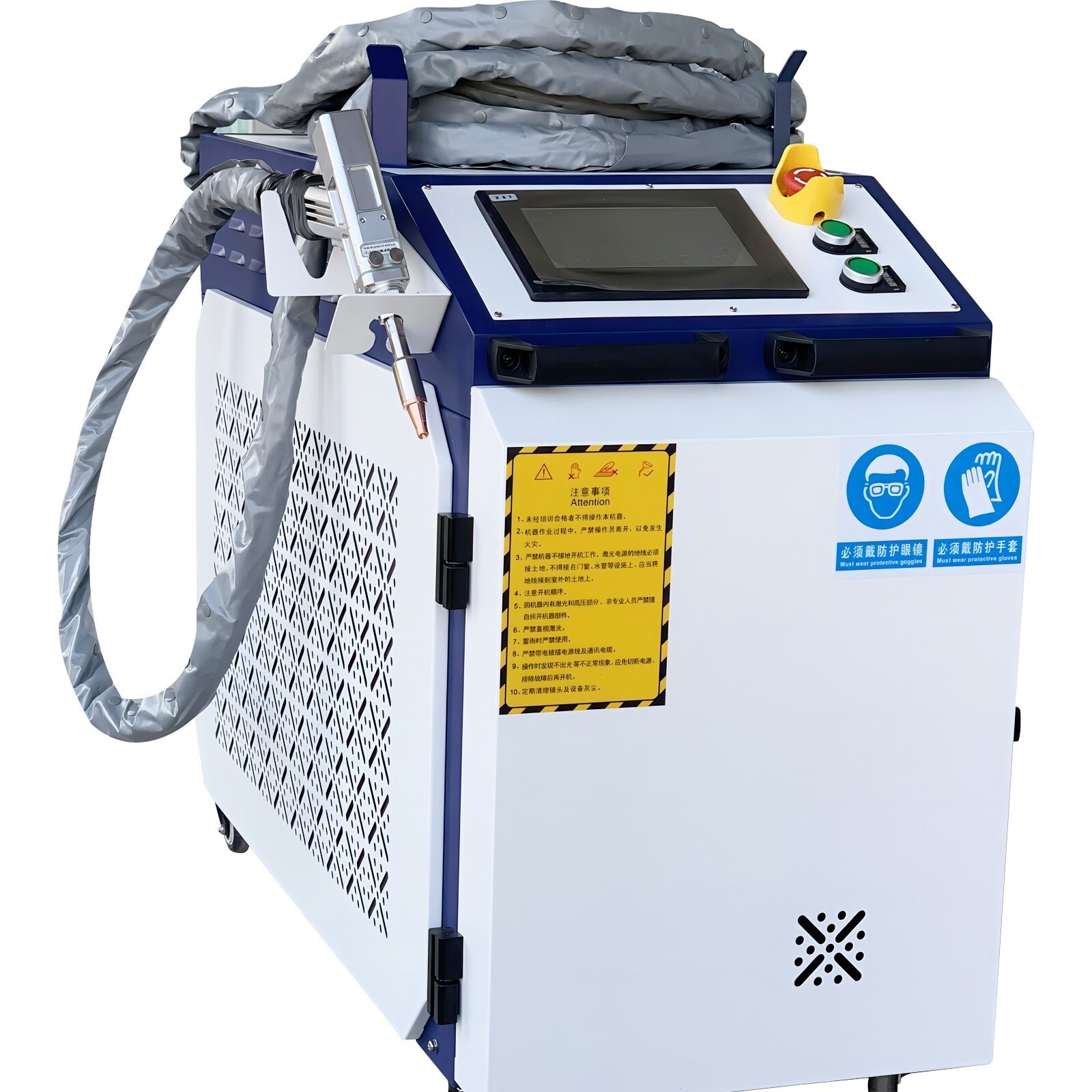 Raycus 1500W Fiber Laser Cleaning Machine Rust Oil Paint Removal Laser Cleaner