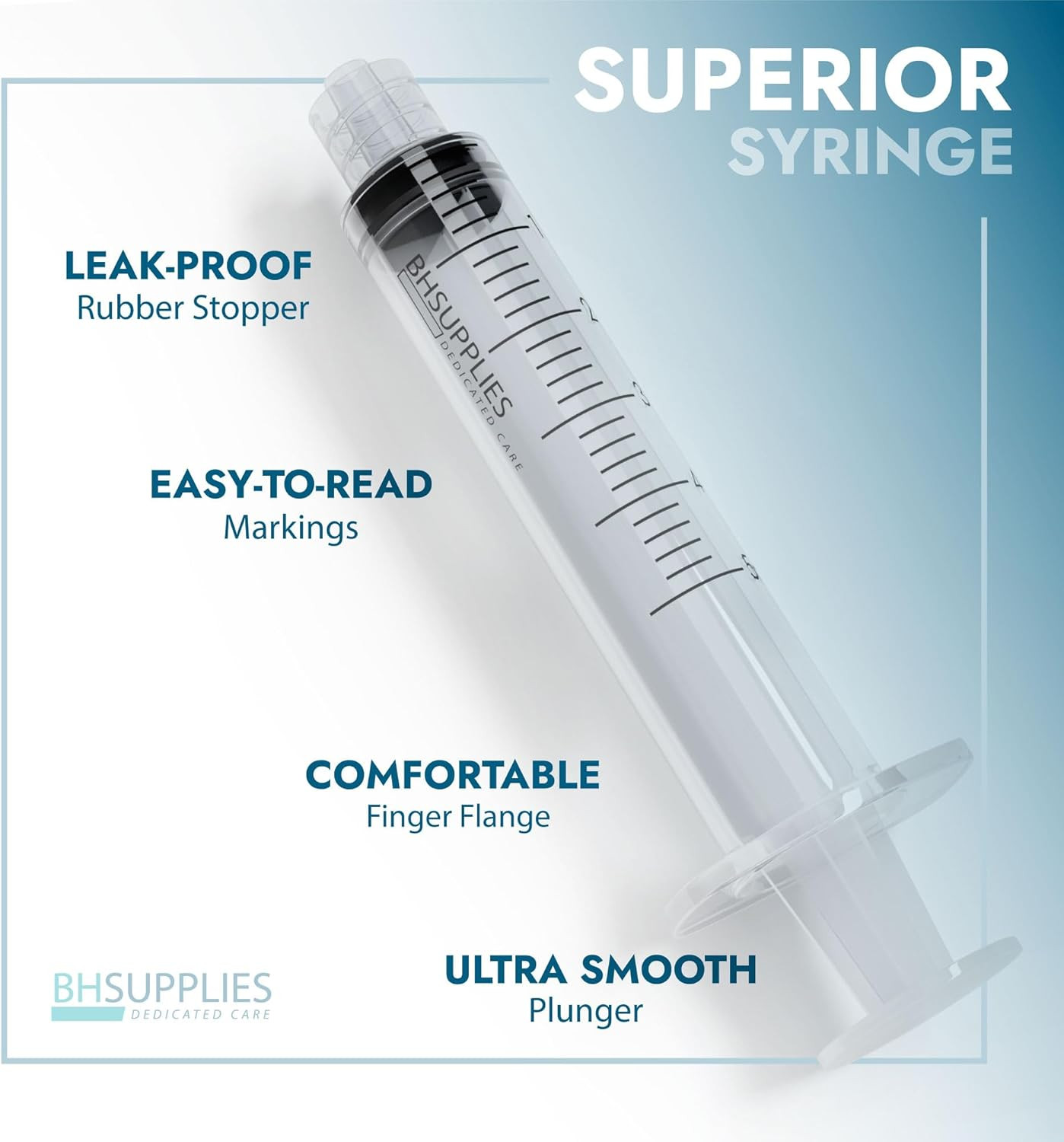 BH Supplies 10Ml Luer Lock Tip Syringes (No Needle) – Sterile, Individually Wrap