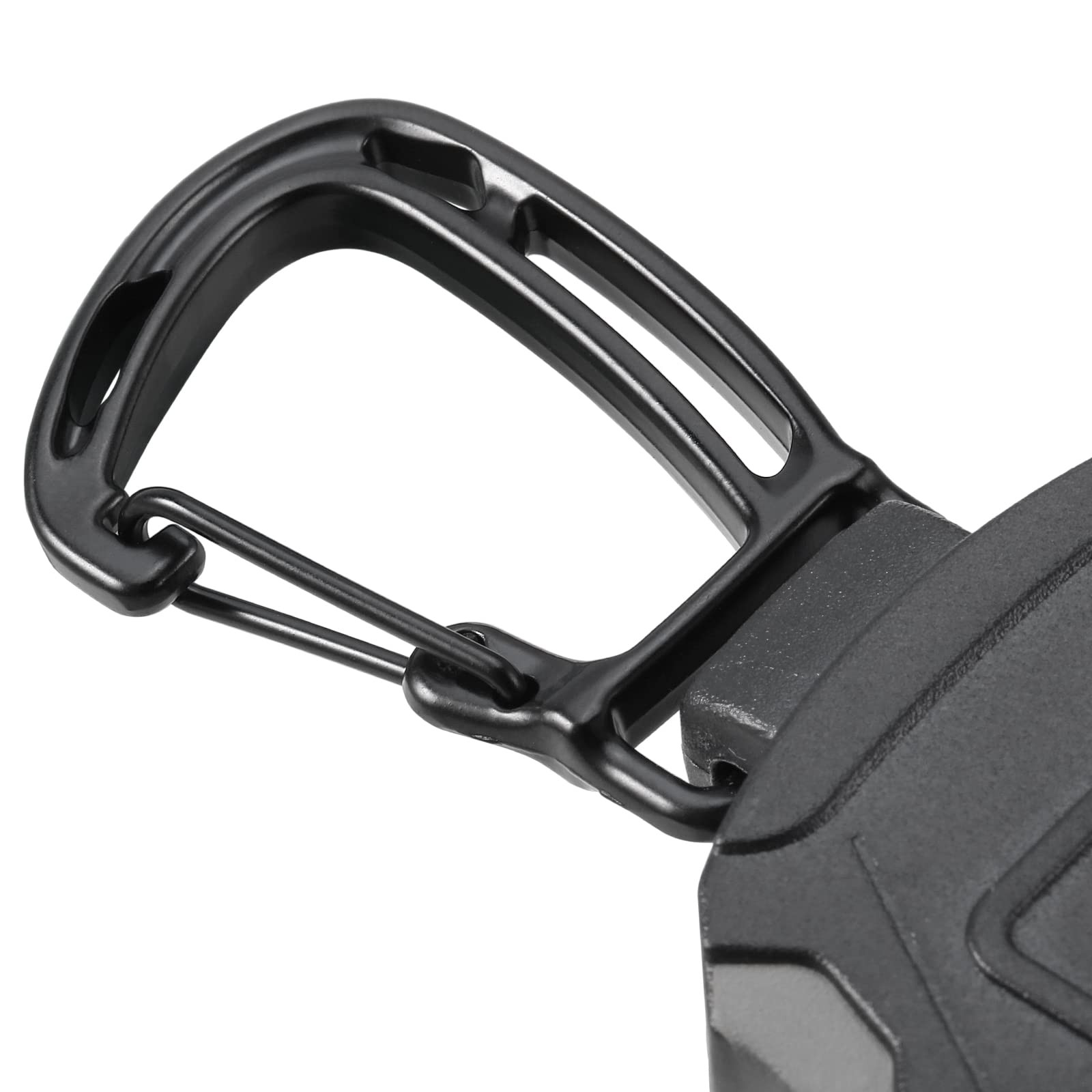 SHENGXIN 2 Pack Retractable Keychain Heavy 3.4 x 5.6 x 0.78 inches, Black