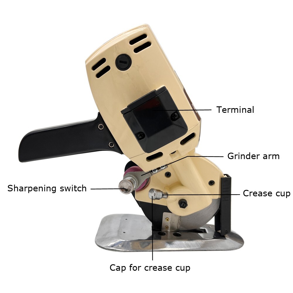 110mm 4.3″ Blade Electric Cloth Fabric Sew Cutter Machine Scissors Tool Work