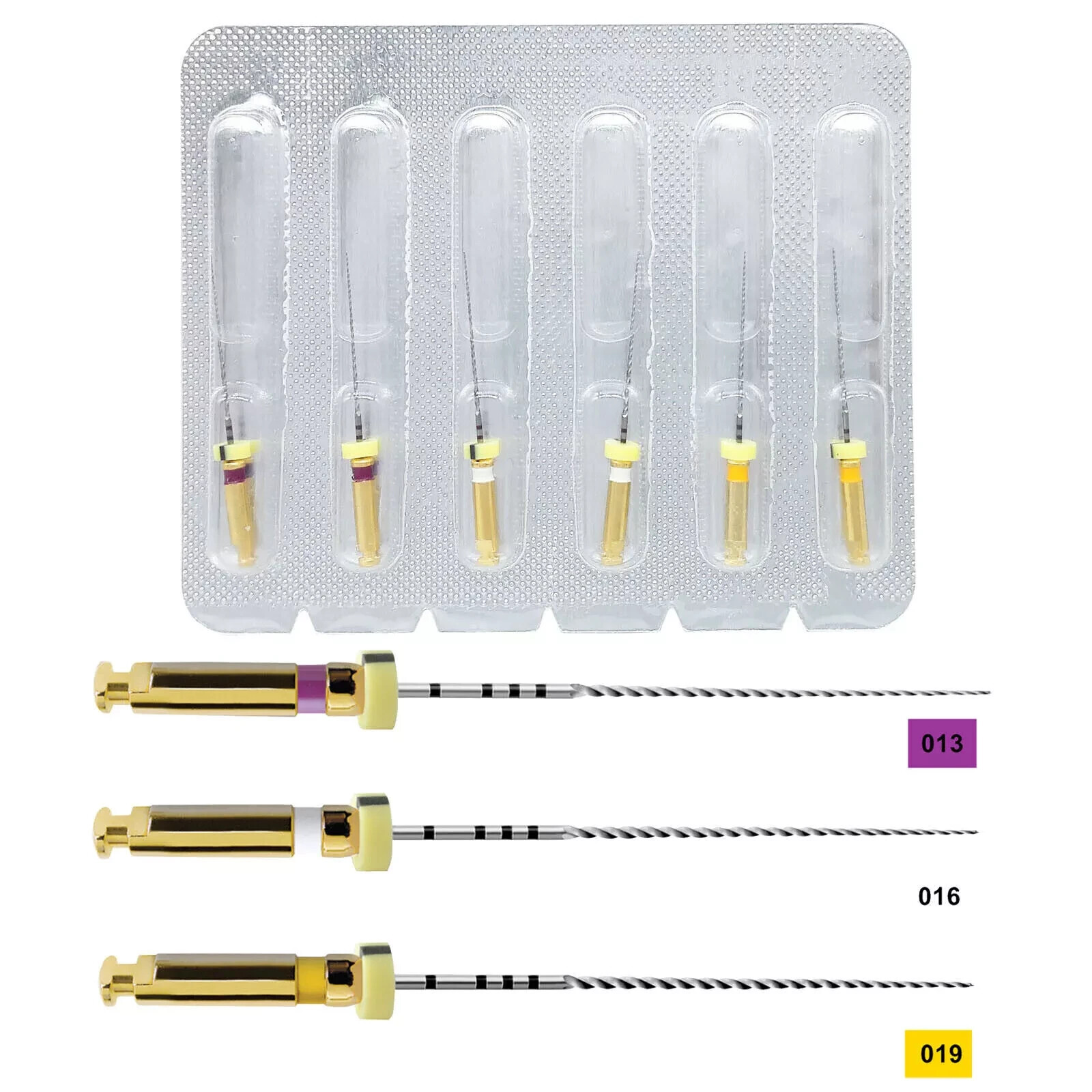 5 Box Dental Nickel Titanium Alloy 135℃ Autoclavable Endo Rotary NiTi Root Canal
