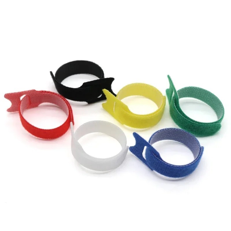 Reusable 10-100Pcs Hook and Loop Cable Ties Fastening Organizer DIY Cord Straps●