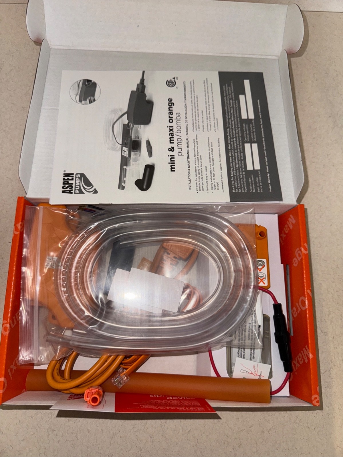 83919 Aspen Maxi Orange Univ Condensate Pump