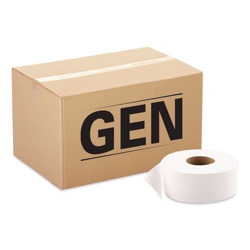 GEN JRT Jumbo Roll Bath Tissue 2 Ply 1000 ft White 12 Roll Case