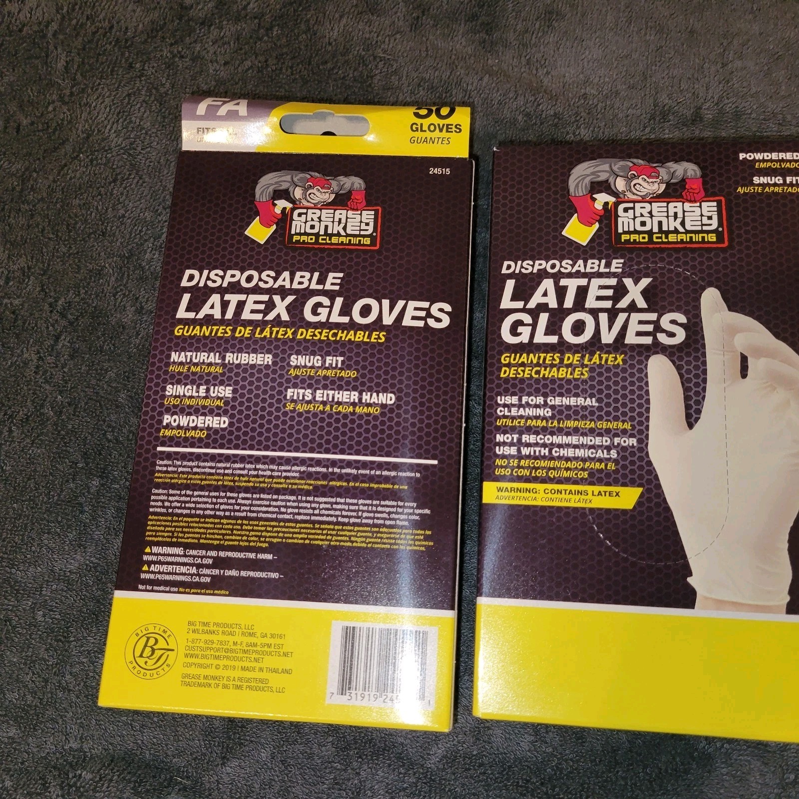 Grease Monkey Pro Cleaning Latex Free Nitrile Gloves 2 Boxes of 50