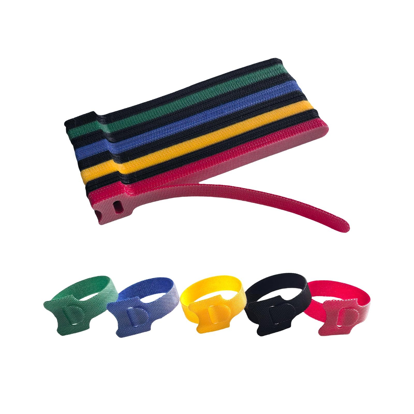80 PCS 6 Inches Multi-Colour 6inches-56PCS, Black,red, Yellow, Blue and Green