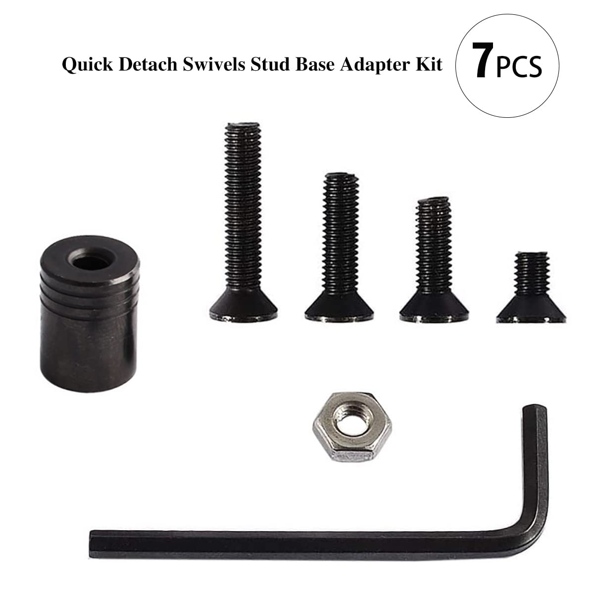Rifle Sling Mounting Set Quick Detach Adapter Swivels Screw Stud Base Kit