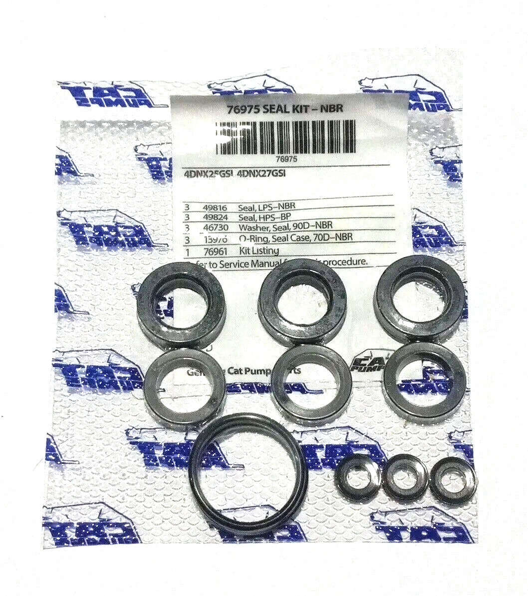 76975 SEAL KIT FOR CAT PUMP 4DNX Pumps 4DNX25GSI 4DNX27GSI
