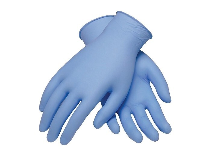 4 Pack of 100 pcs Nitrile Gloves Blue Powder Free – 400 gloves total XS/S/M/L/XL