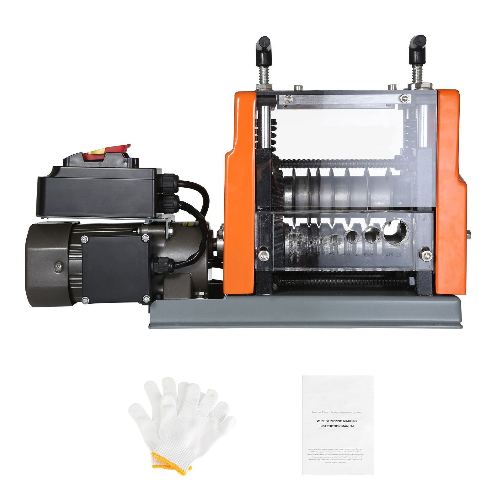 Efficient Motorized Wire Stripping Tool with Depth Gauge for Copper Recycling