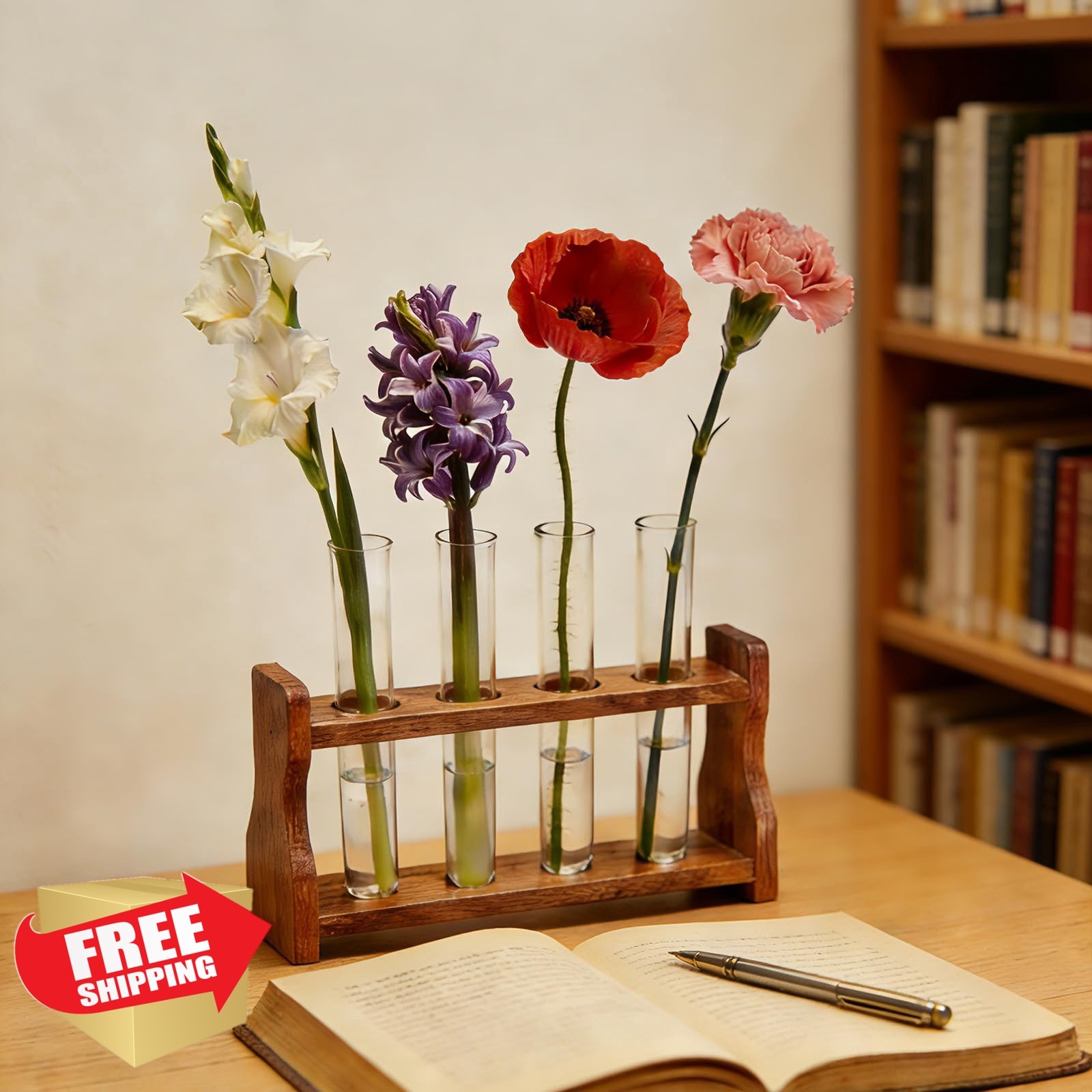 FALYHAPP Glass Test Tubes Plants 6 Inch