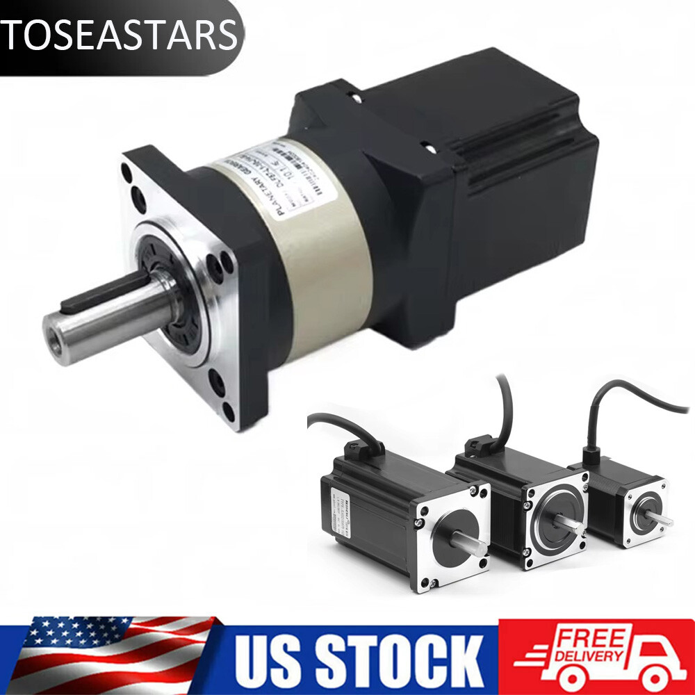 Planetary Reducer Nema23 Stepper Motor Gearbox Speed Ratio 5:1 Safe Efficient