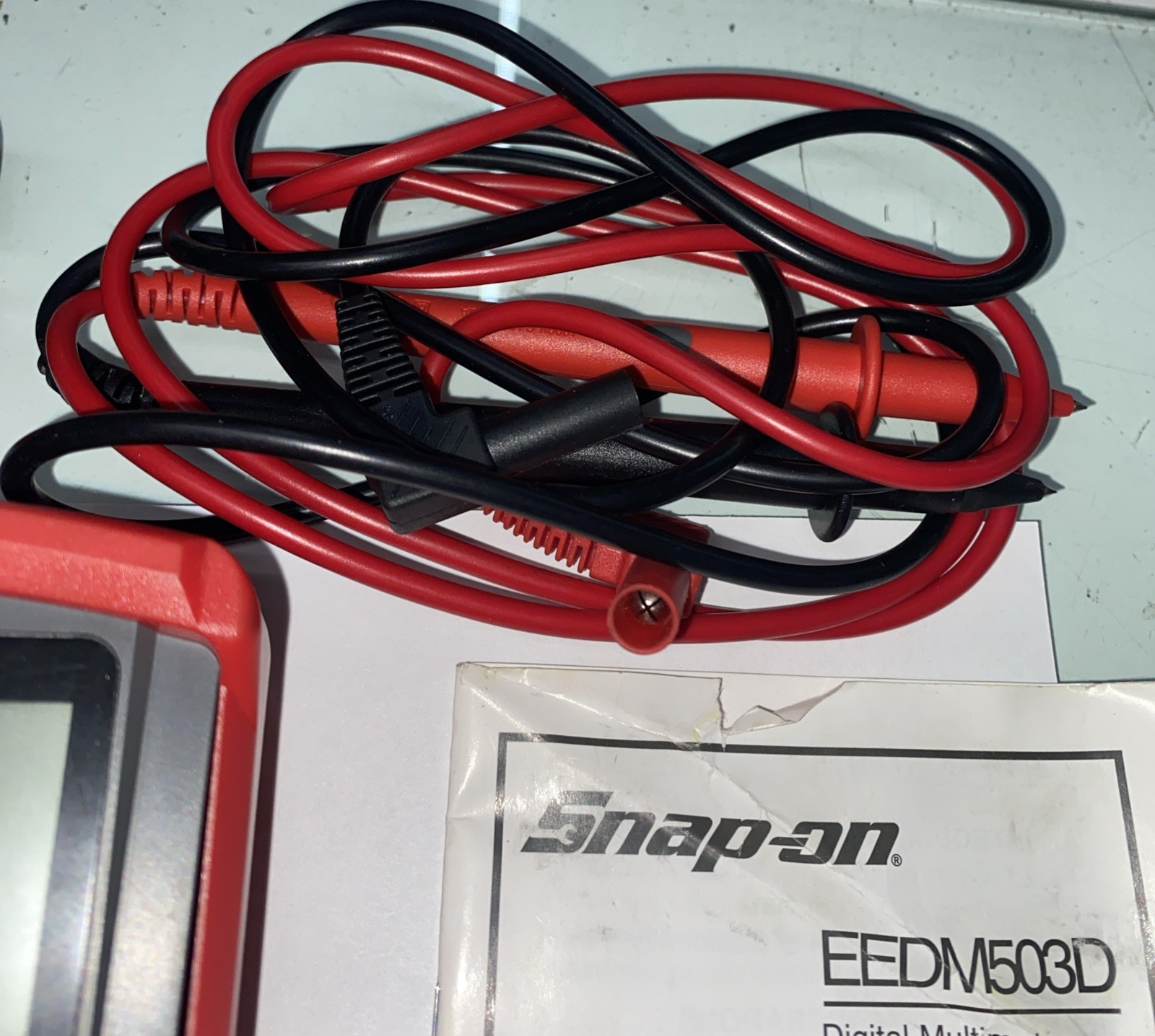 SNAP-ON Digital MultiMeter CAT III w/ Probes Bag EEDM503D