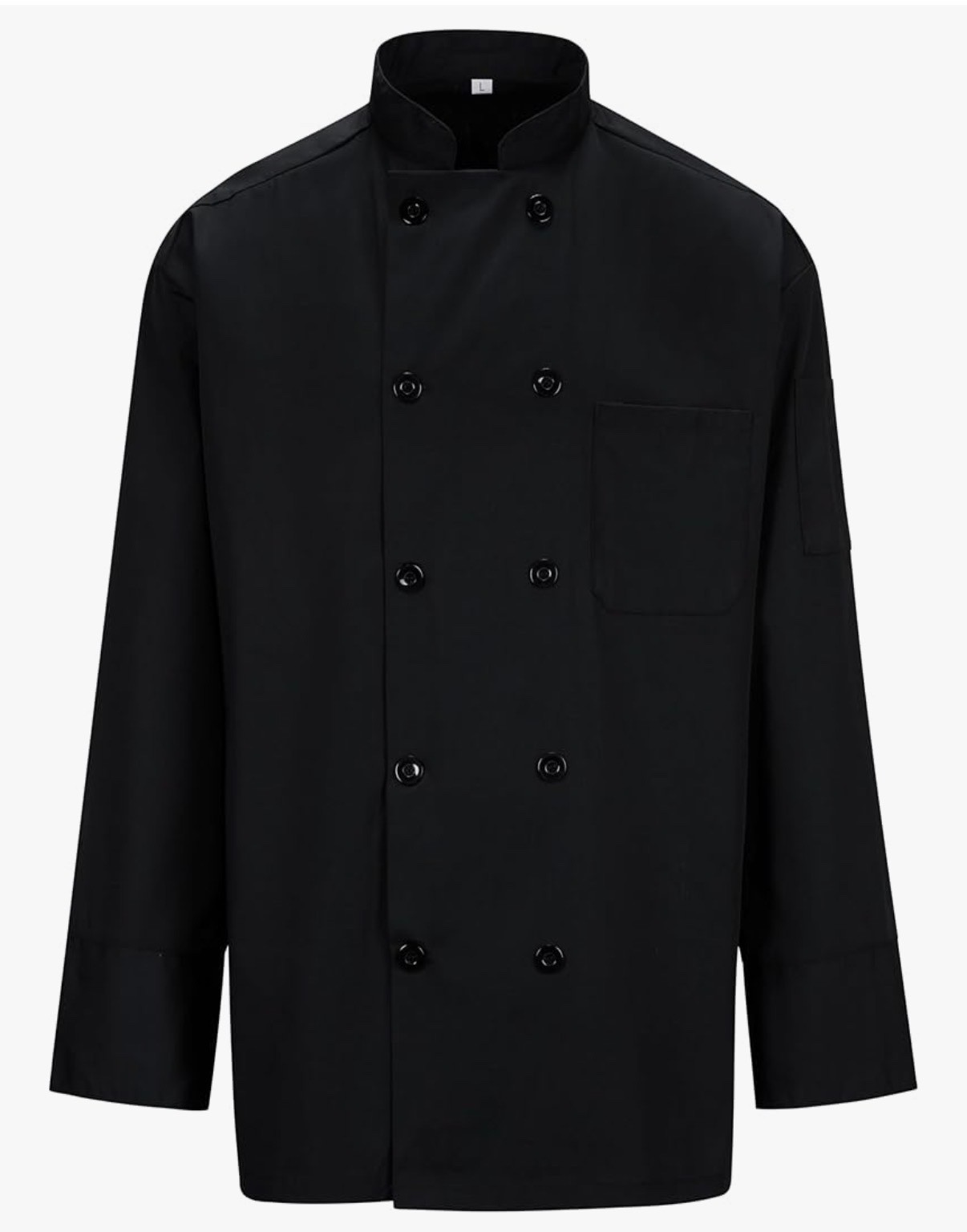 NWT Ousafeve Chef Chef’s Coat black Unisex Adult Mens Womens Medium