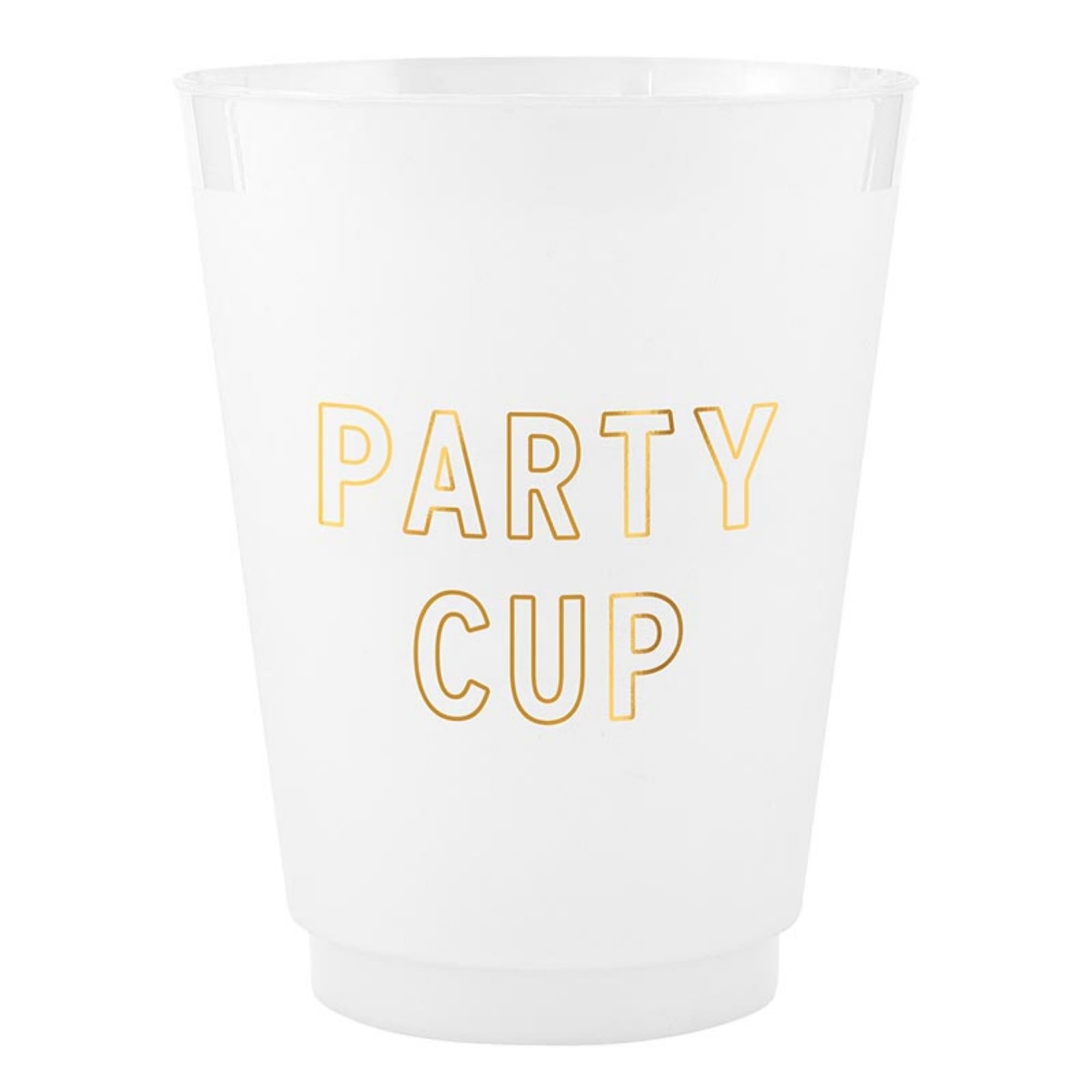 8 Count 16-Ounce Reusable Party Cups, BPA-Free, Plastic, Frost, Tumblers