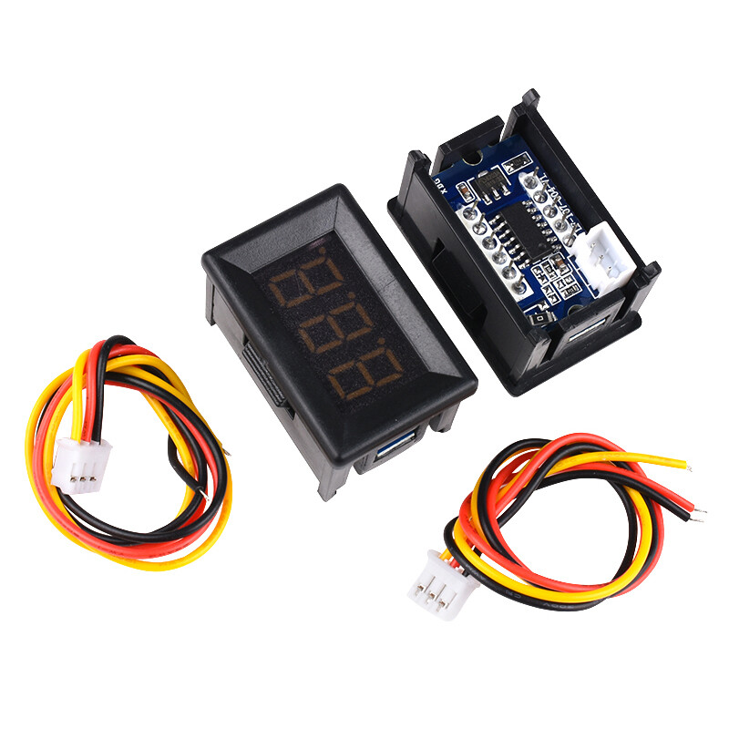 0.36″ 0.56» 2/3Wire DC 0-120V Voltmeter LED Panel 3-Digit Display Voltage Meter