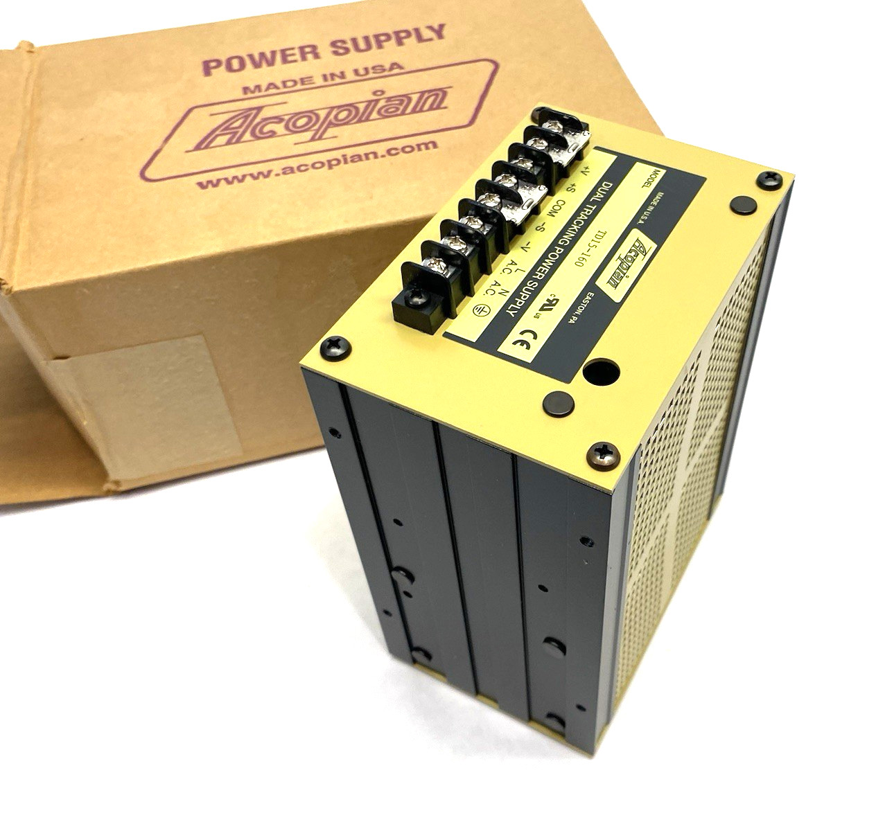 Acopian TD15-160 Dual Tracking Power Supply 105-125 Input Voltage