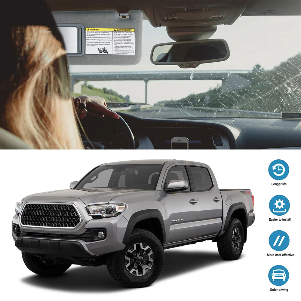 For 2005-2015 Toyota Tacoma Gray Sun Visor Left Driver Right Passenger Sunshade