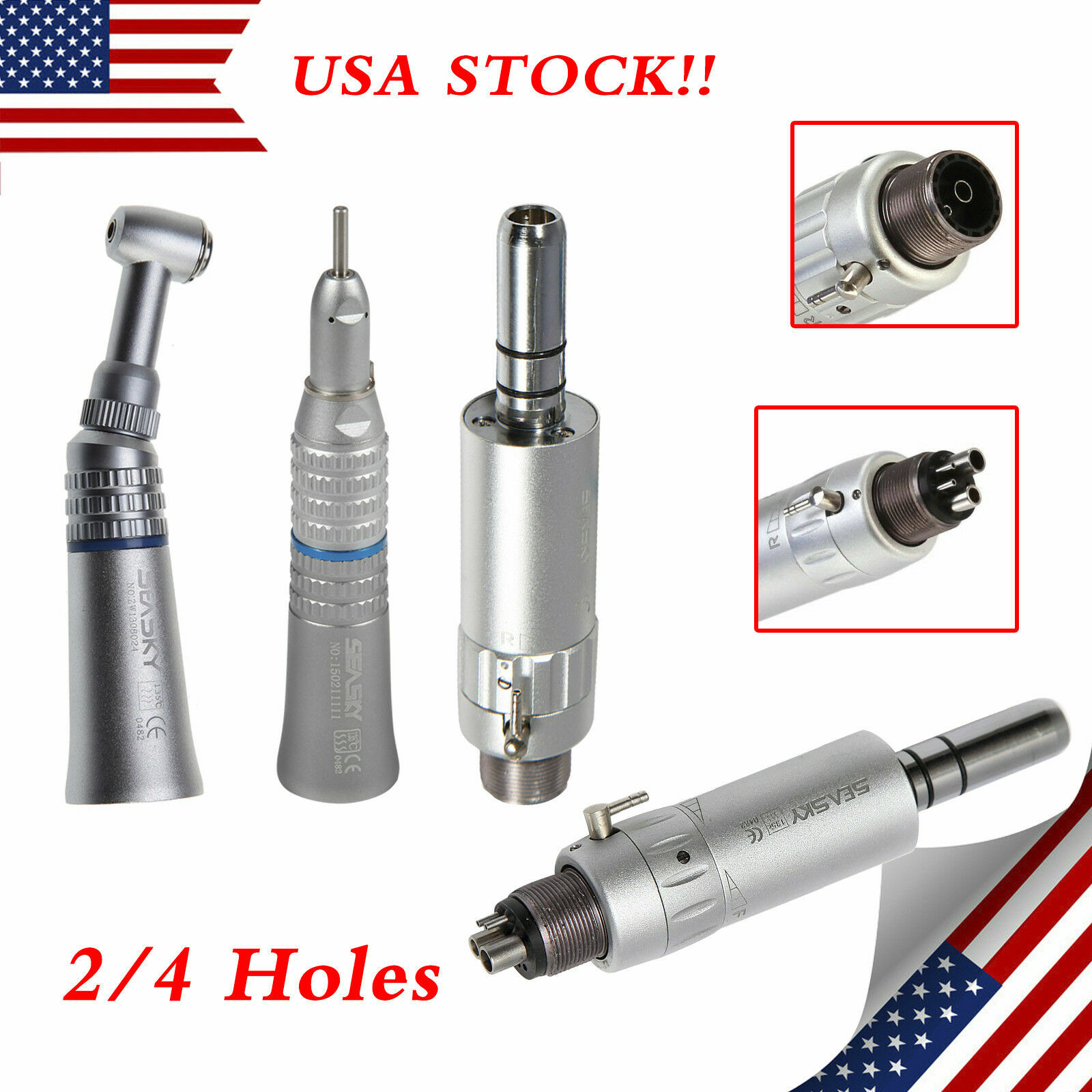 NSK Type Dental Slow Low Speed Contra Angle/ Straight/ Air Motor 2H/4H D’o