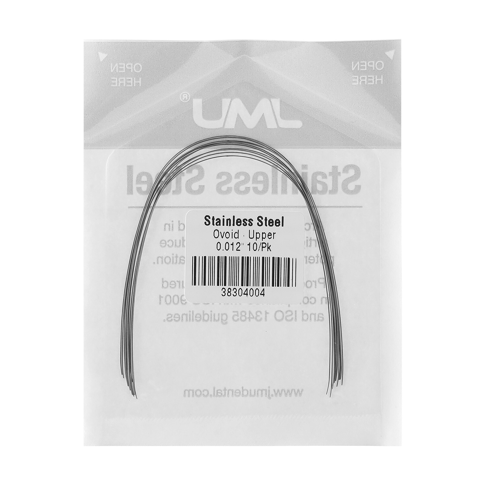 100pcs JMU Dental Orthodontic Stainless steel Ovoid Arch Wire Round Rectangular