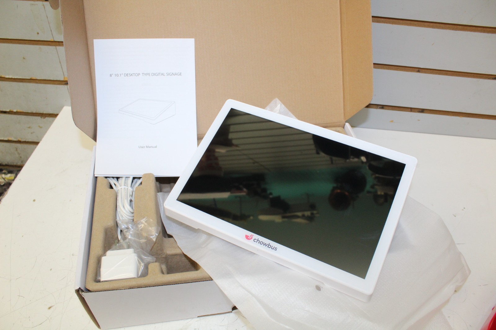 Chowbus Digital Menu Tablet Desktop Signage 10″ CFD Terminal – RK3399 POS NEW