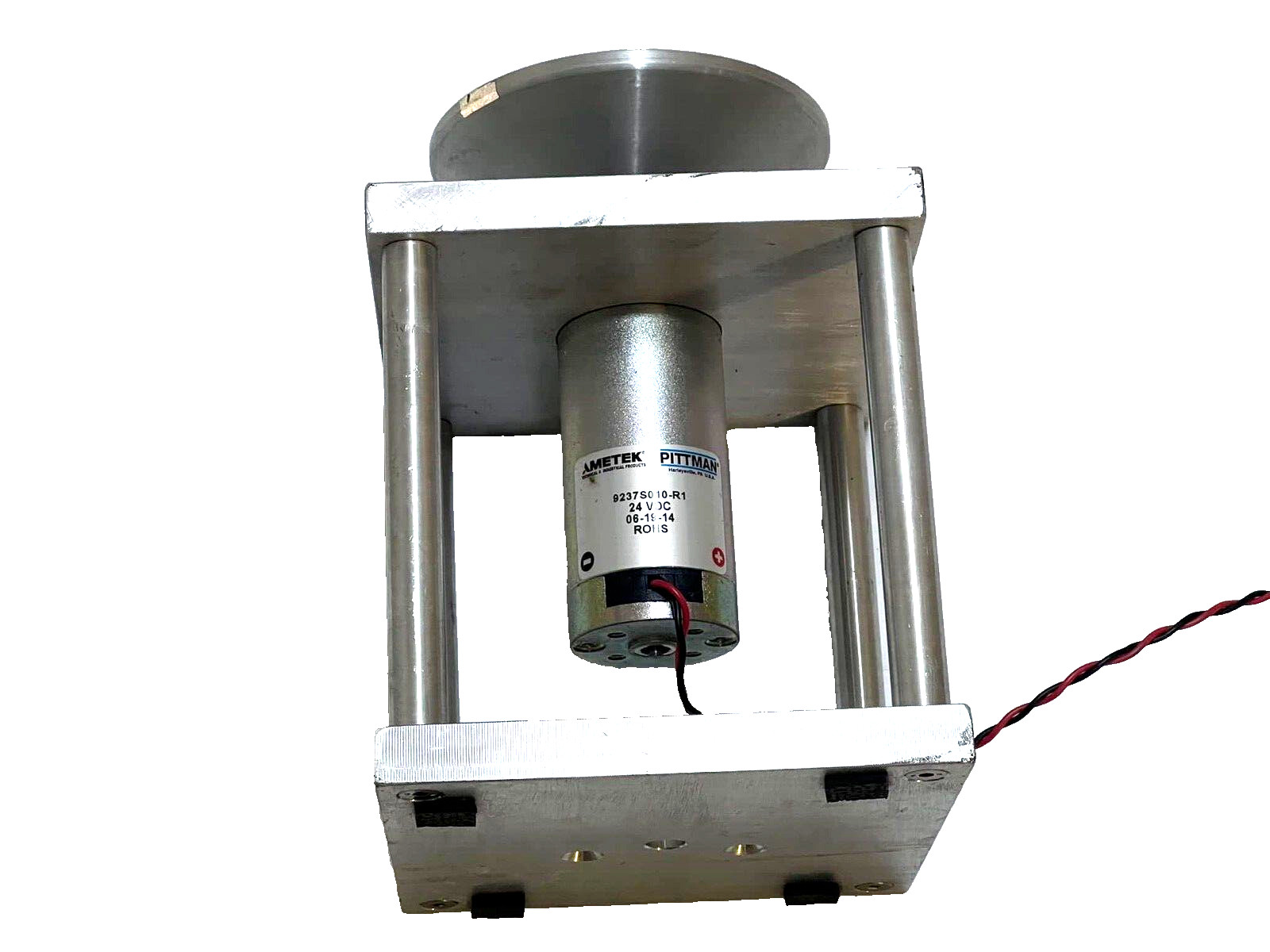 AMETEK PITTMAN 9237S010-R1 34 VDC 06-19-14 WITH STEND GOOD USED.