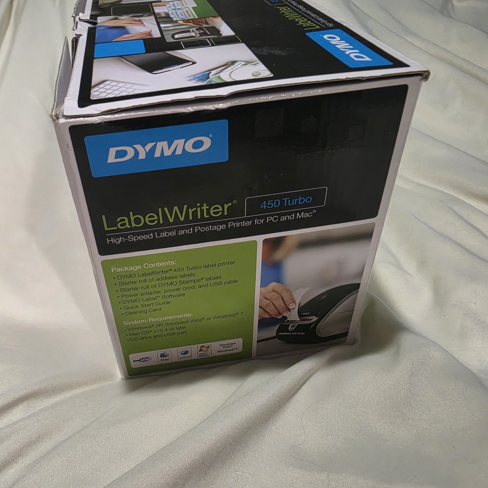 DYMO LabelWriter 450 Turbo High-Speed Thermal Label Printer – Open Box