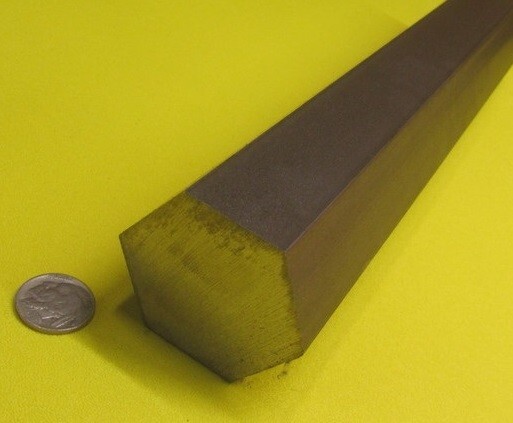 4140 Alloy Steel Hex Rod 2.00″ Hex x 6 Foot Length