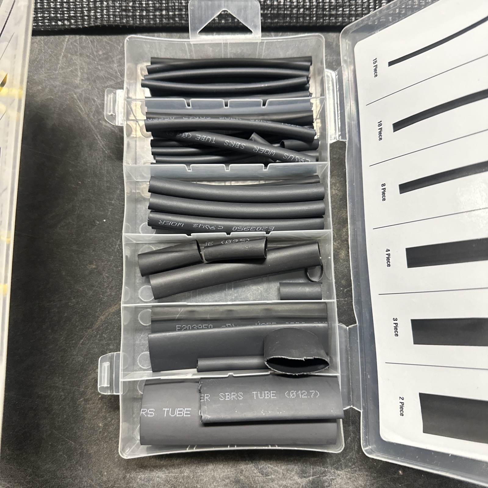 Heat Shrink Assortment Lot – Misc Pieces- New – All Sizes Shown – As Is Lot
