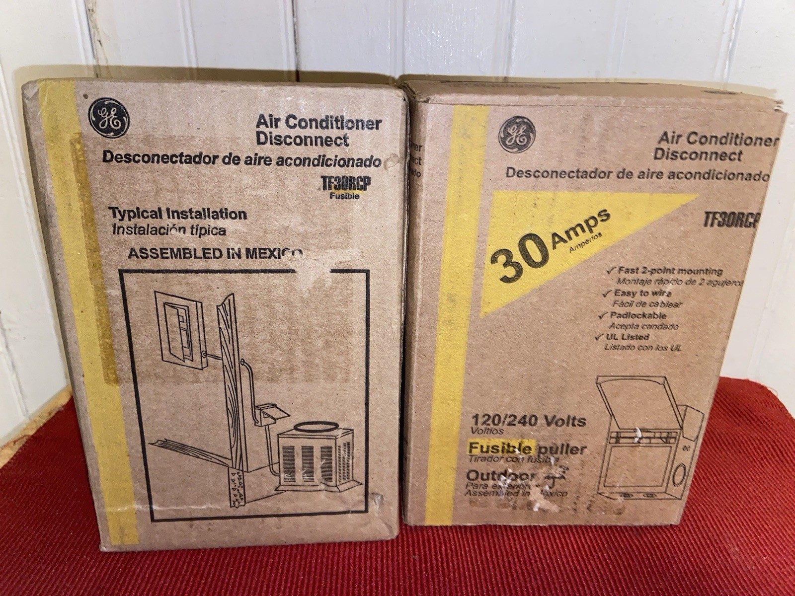 GE TF30RCP Air Conditioner Disconnect [30-Amp 120/240Volt Fused]