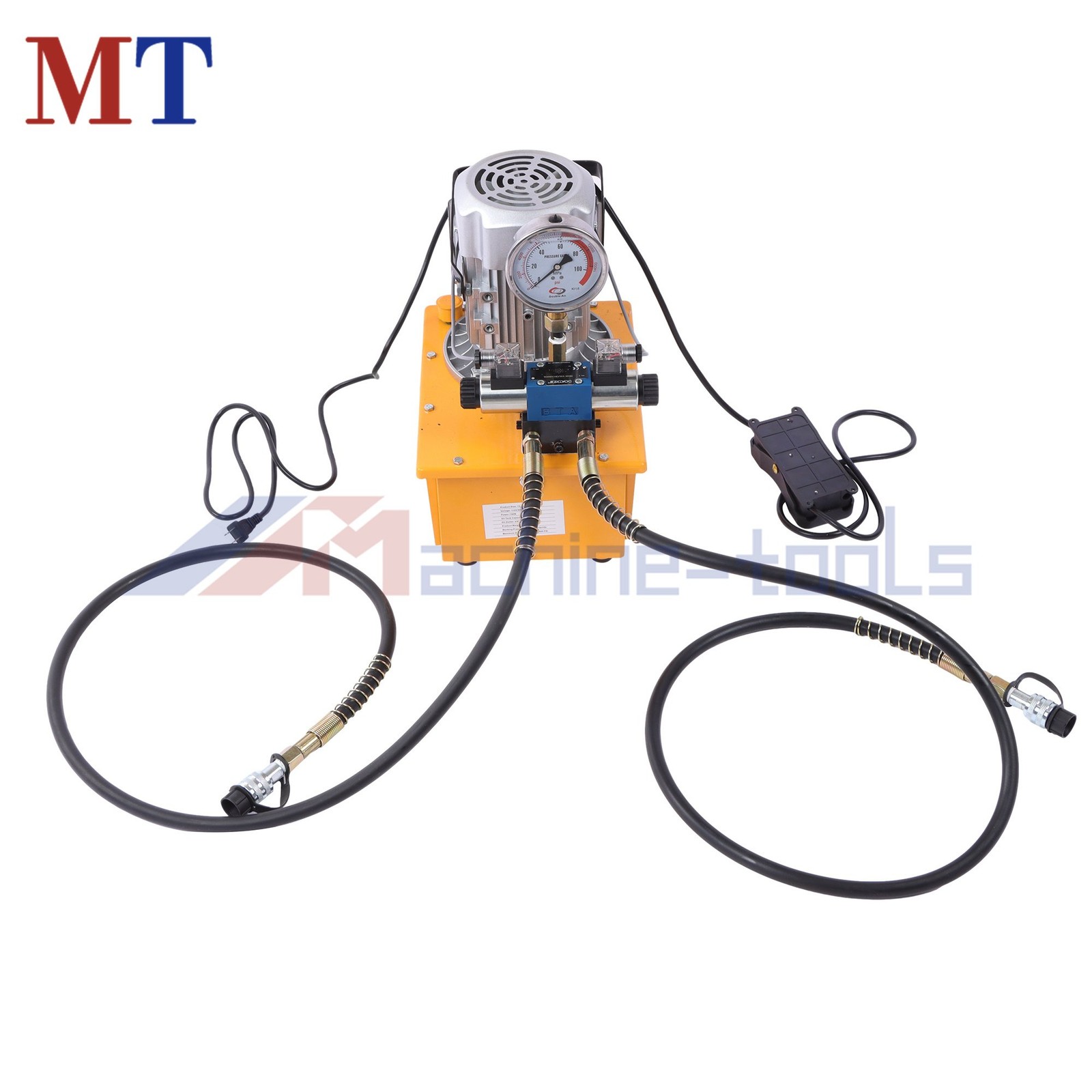 8L Solenoid Hydraulic Pump 10000 PSI Double Acting 0.7L/min