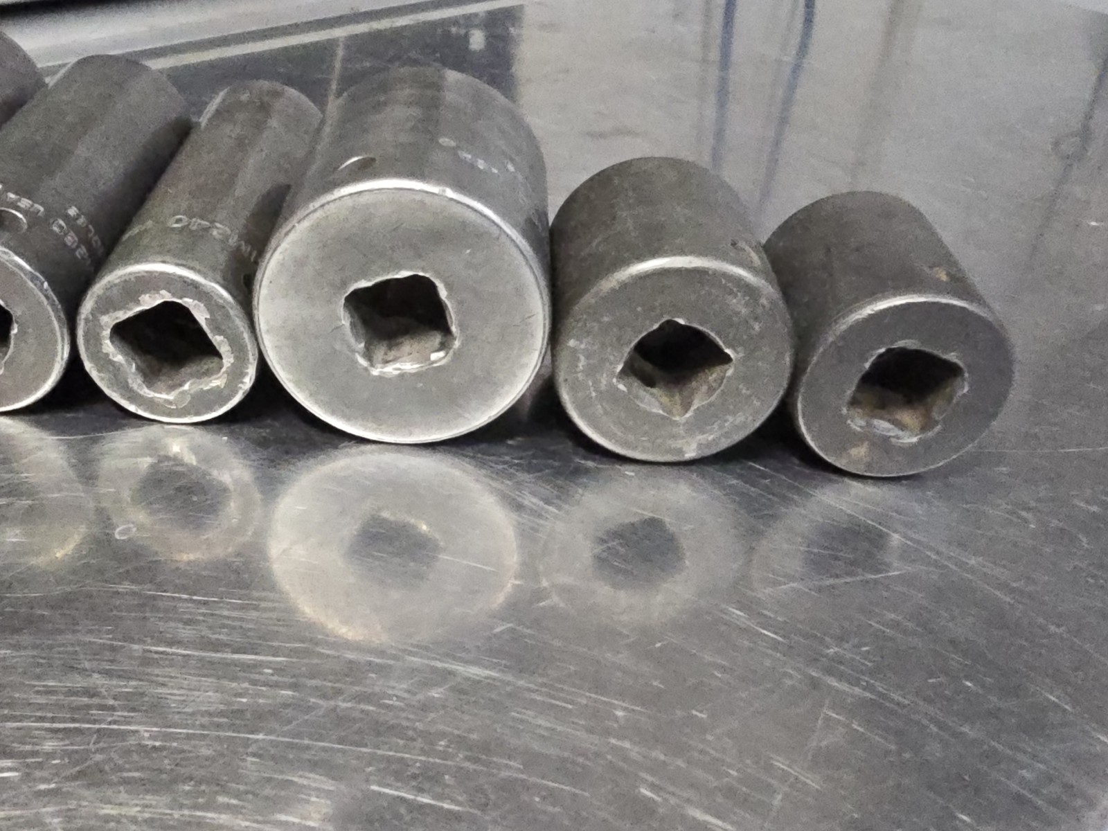 Snap On 1/2 Drive SAE Standard Impact Socket Lot. Part Numbers On Pics