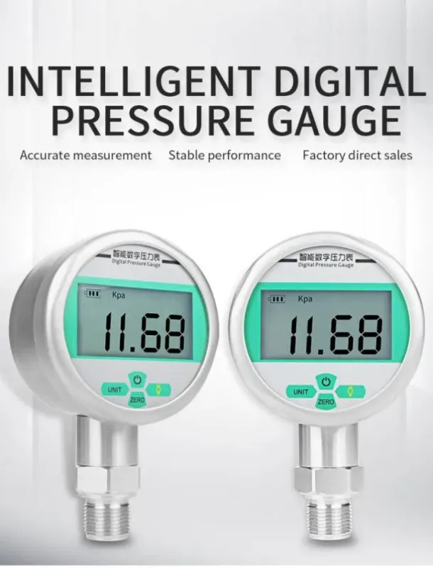 High Pressure Hydraulic Gauge 0-30/40/60MPa G1/4 80mm 0.5%FS Accuracy Radial