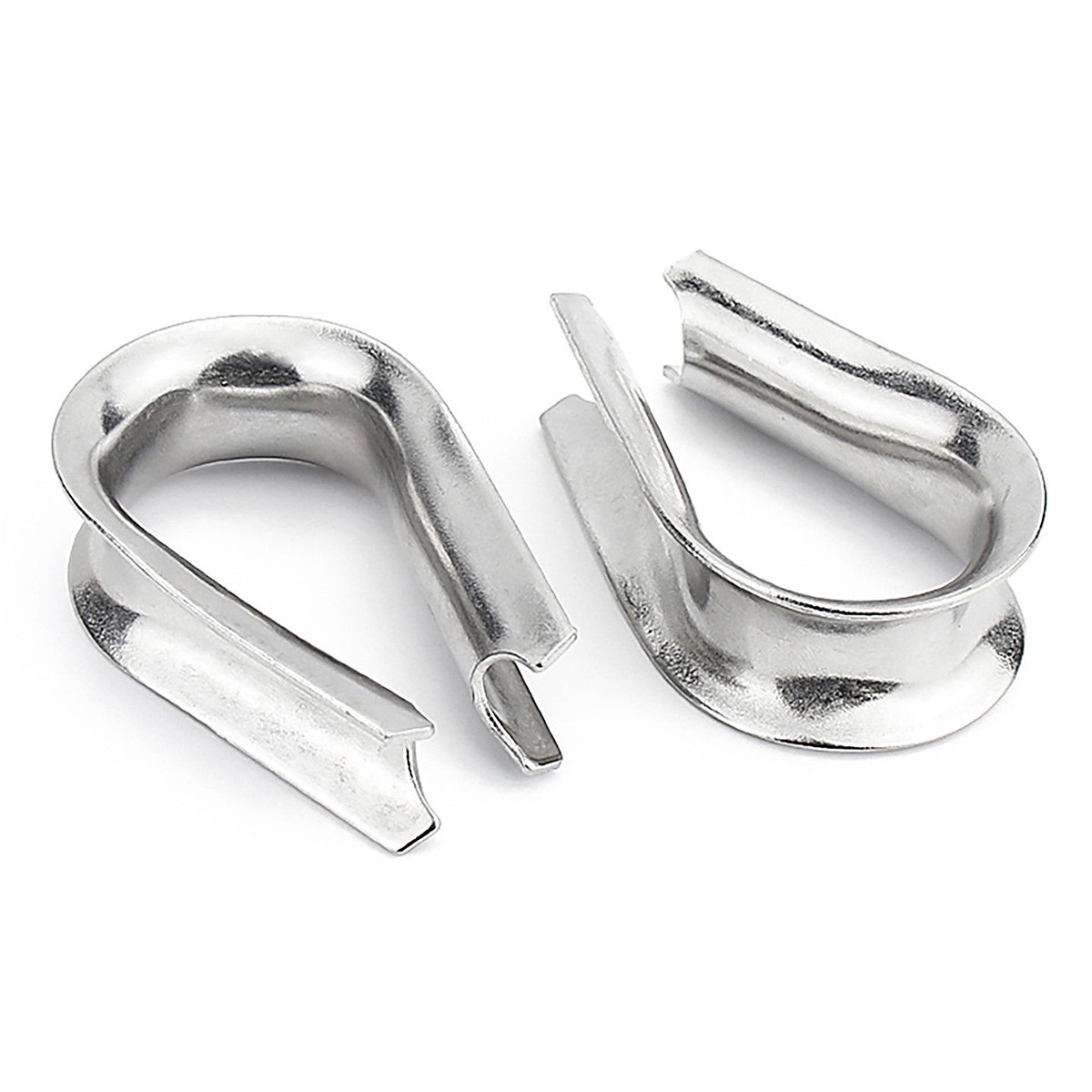 304 Stainless Steel Wire Thimble Cable End Loop Rigging For M1.5-M32 Rope