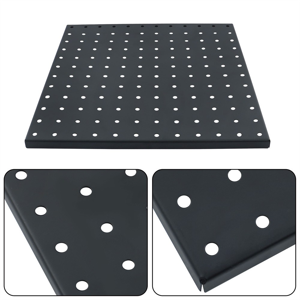 4 Packs Metal Pegboards Black Peg Boards Wall For Office Garage Basement Craft