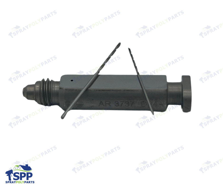 AR3737 Round Mixing Chamber with 2 drill bits, Graco Fusion Air Purge AP