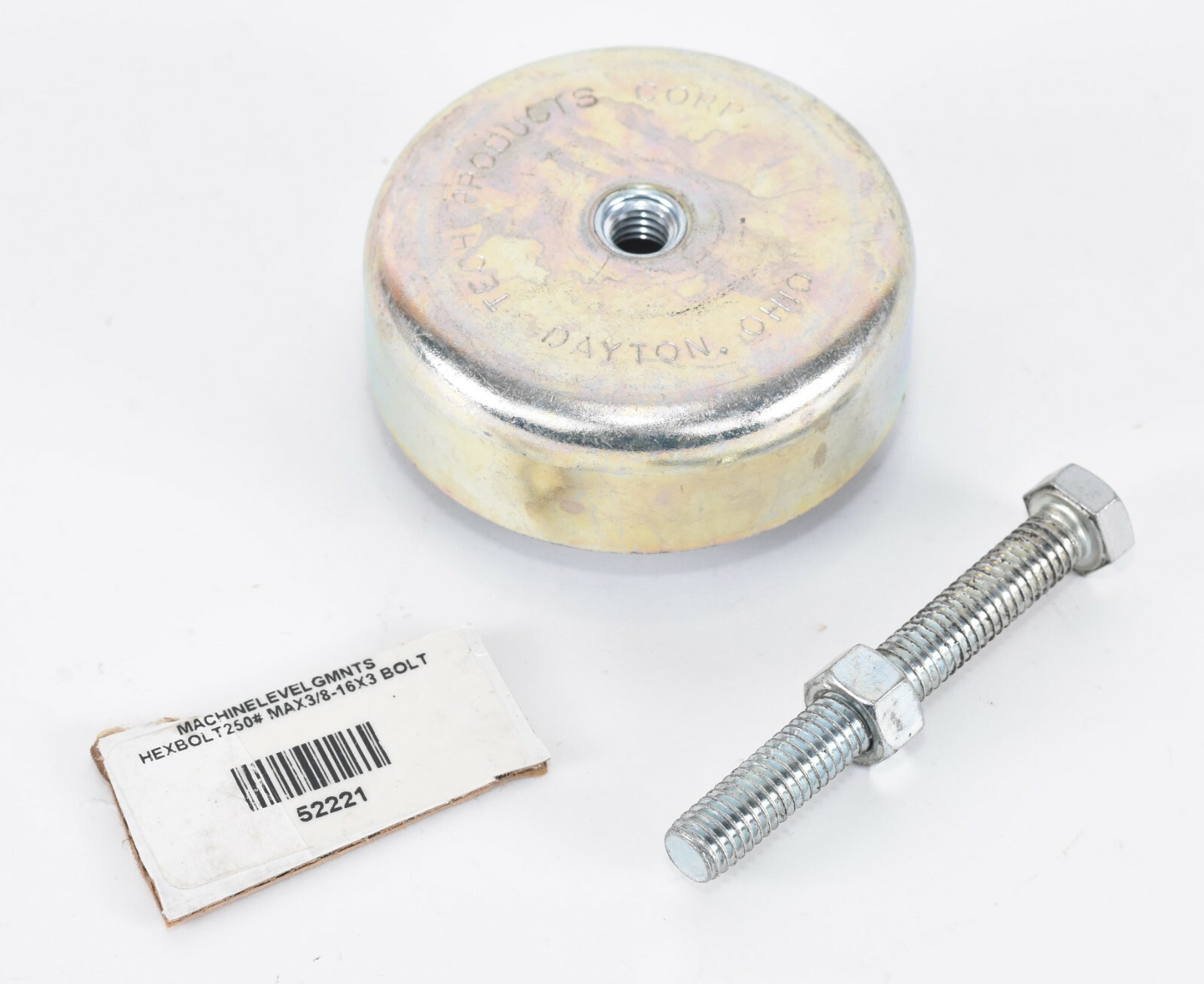 Tech Products 52221 Machine Leveling Mount Rubber Feet 3/8-16×3 Hex Bolt C7