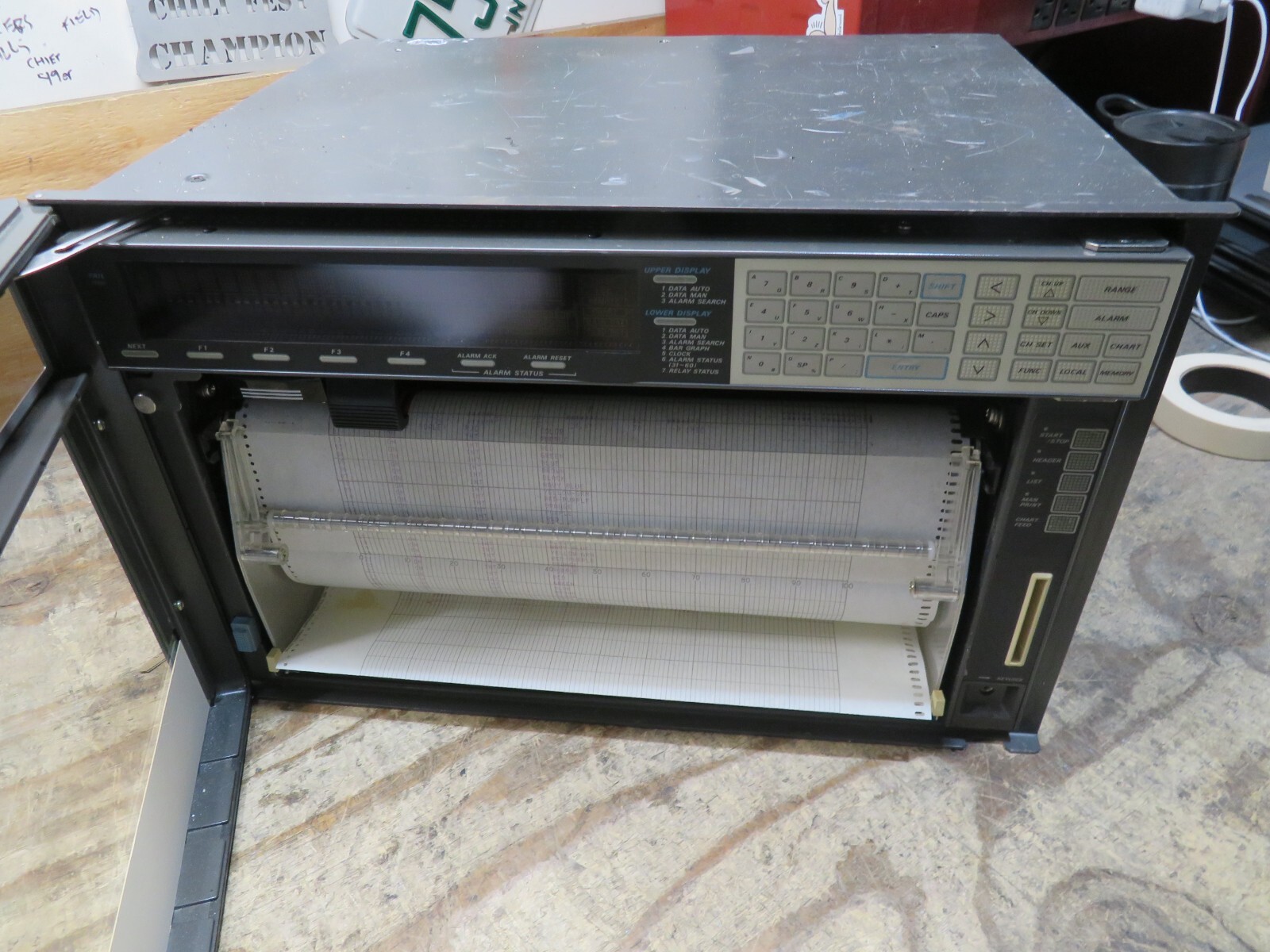 Yokogawa 408231-02/RS232C/MATH/AK-12 HR2400 Hybrid Chart Recorder UNTESTED