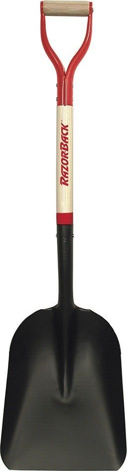 RazorBack #2 Steel Scoop Shovel -Wood «D» Handle