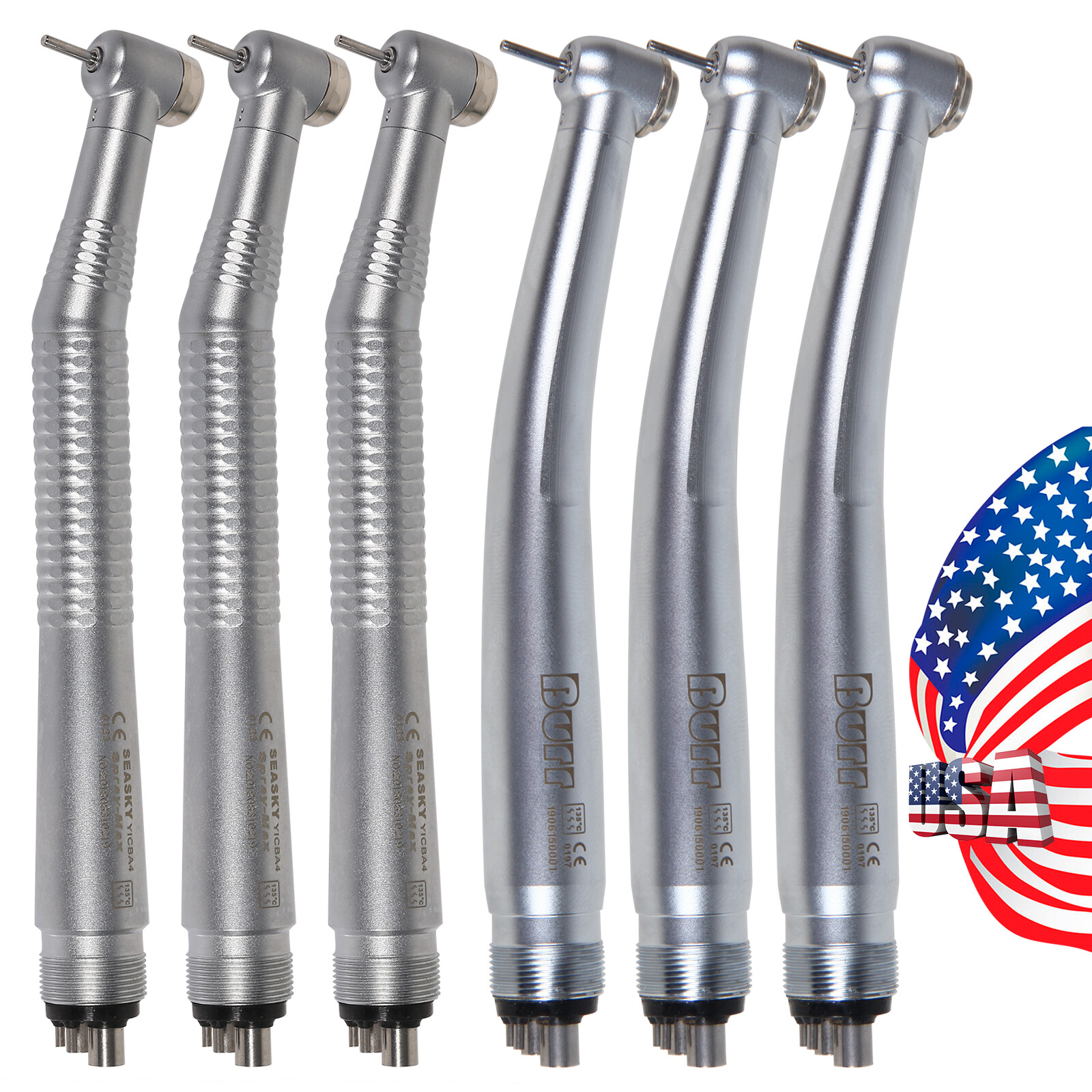 1/10 Turbina NSK PANA MAX Style Dental Fast High Speed Handpiece 4 Hole U3BM KYZ