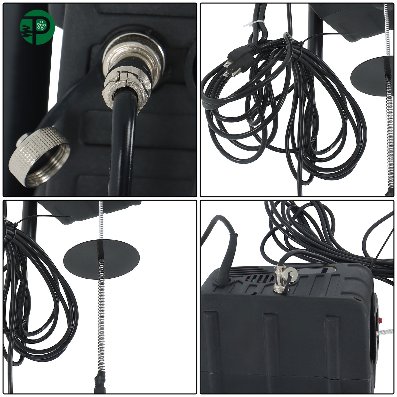 3-in-1 Electric Hoist Winch Crane Dual Remote Overload Safety 1100LBS/500kg