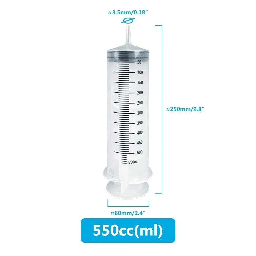 100ml-550ml Syringe Large Capacity With Multifunction 100cm Hose Pump Measuring