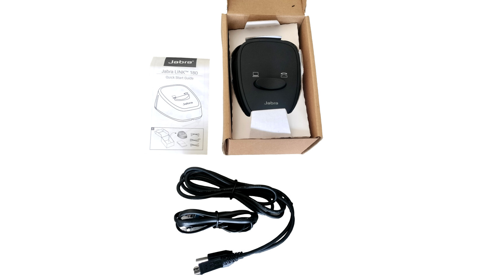 New JABRA LINK 180 180-09 Link 180 Switch Desk phone and PC