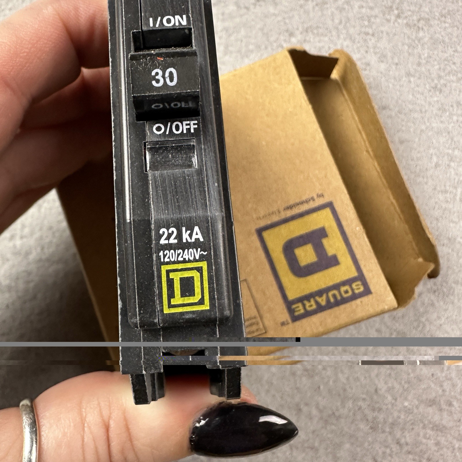 SQUARE D QO130VH 30A 120 V 22kA Circuit Breaker QO Type 1 Pole New in Box