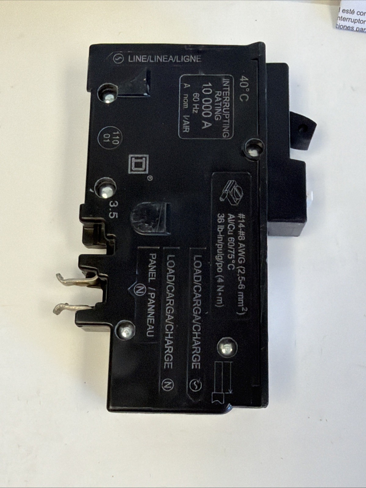 (10) Square D HOM115PCAFI Circuit Breaker 15A *10 PCS* *US SELLER* *NEW IN BOX*